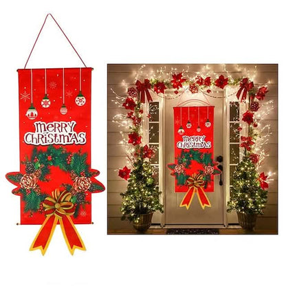 Christmas Door Hanging Flag Decor DailySale