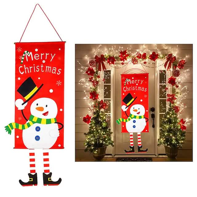 Christmas Door Hanging Flag Decor DailySale