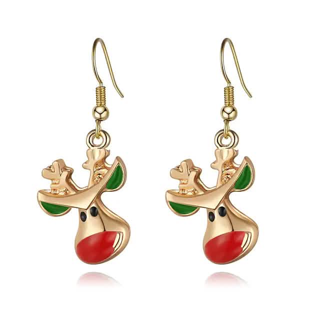 Christmas Ear Decor Hooks Creative Ladies Holiday Earrings DailySale