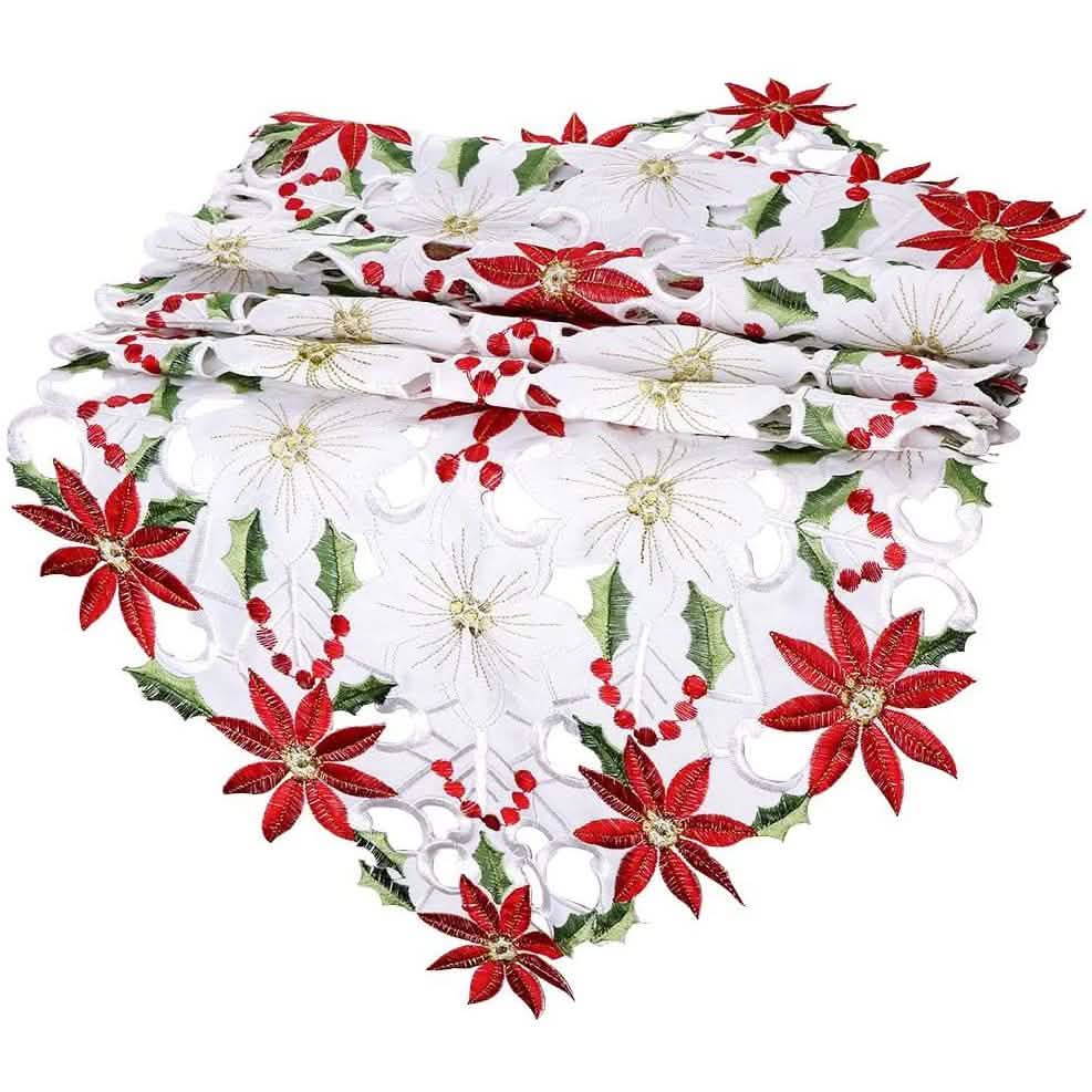 Christmas Embroidered Table Runners DailySale