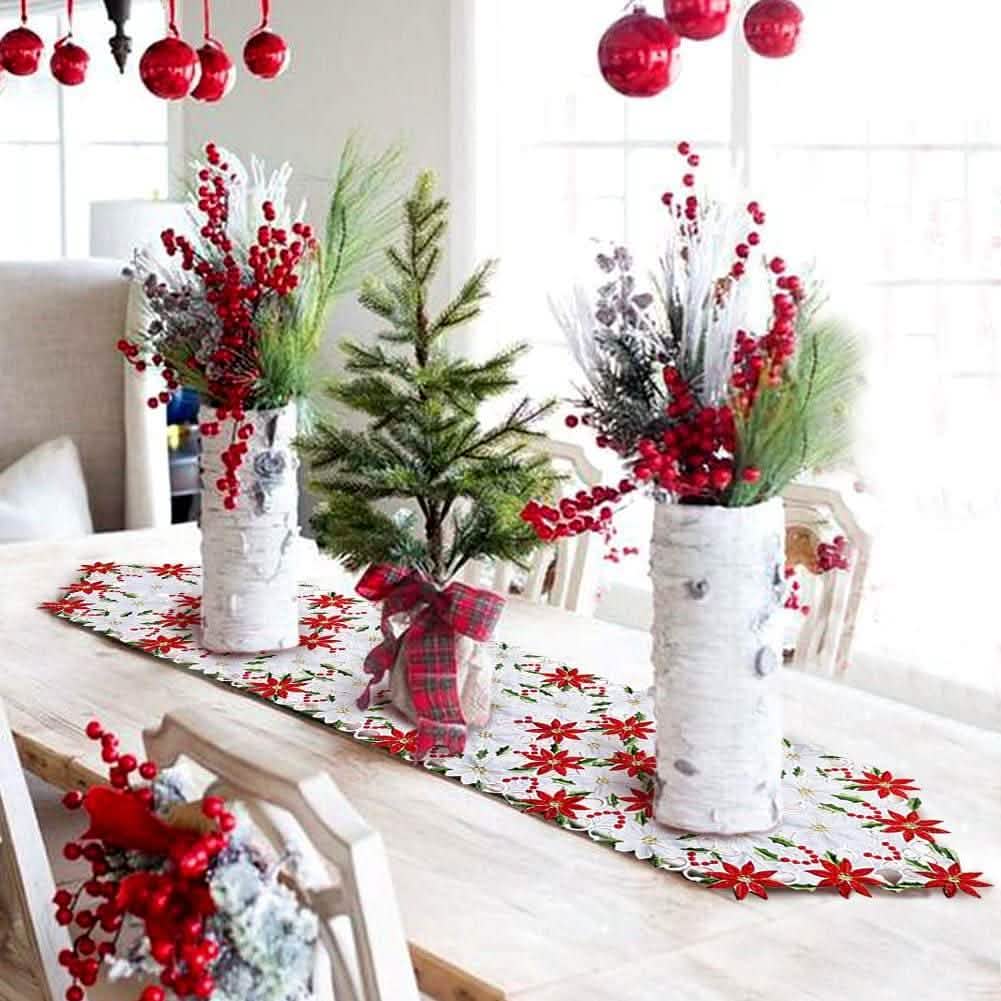 Christmas Embroidered Table Runners DailySale
