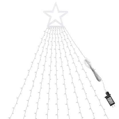 Christmas Hanging Waterfall String Light with Topper Star DailySale