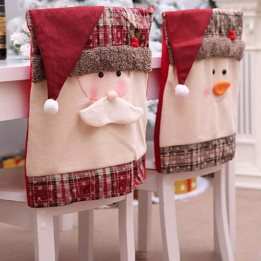 Christmas Santa Claus Snowman Chair Cover DailySale