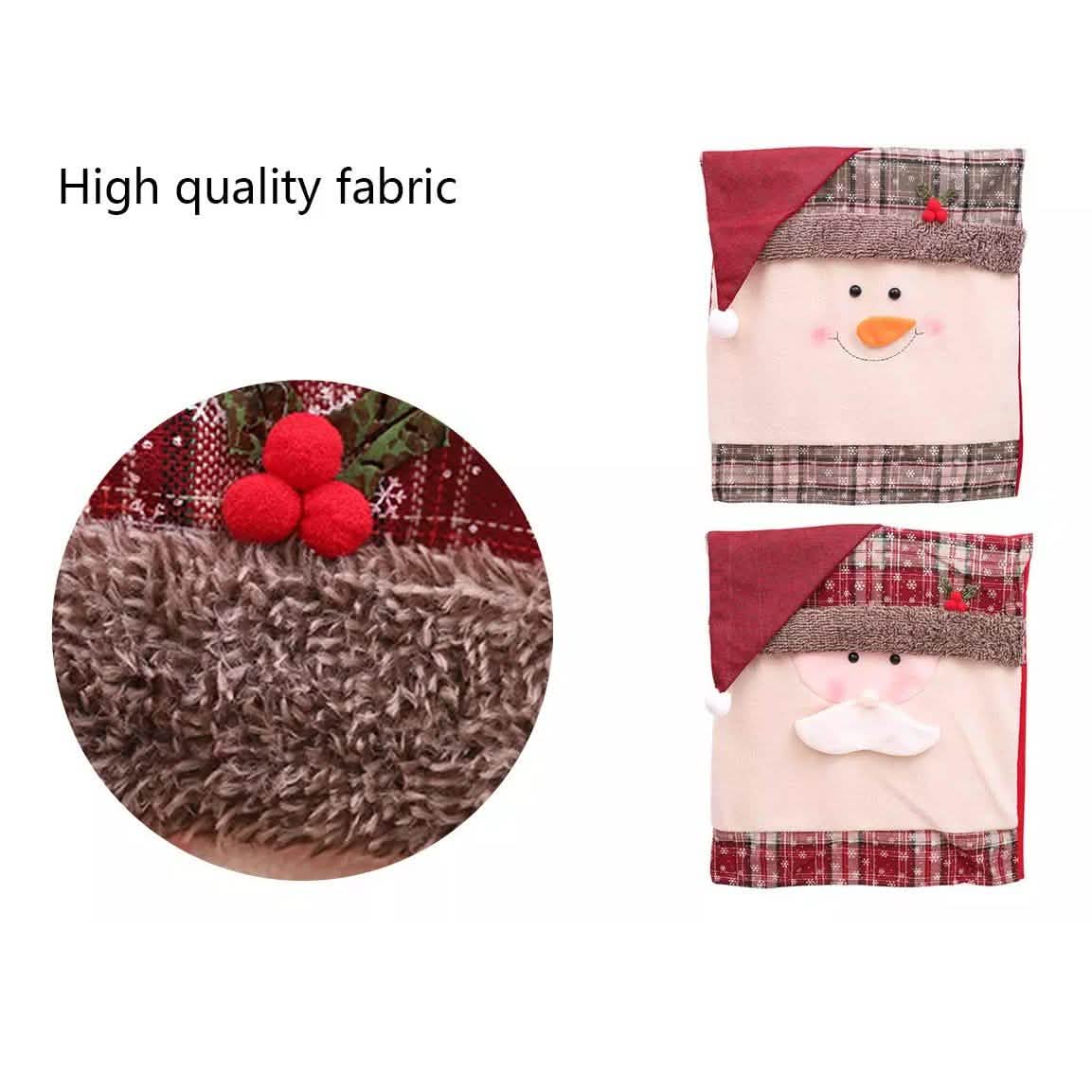 Christmas Santa Claus Snowman Chair Cover DailySale