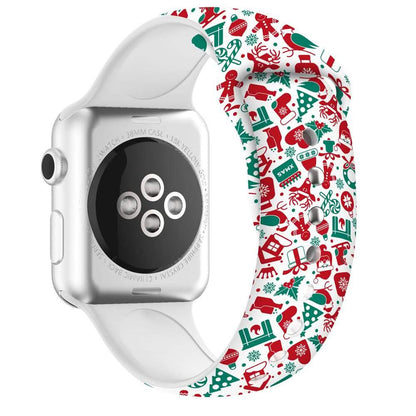 Christmas Silicone Apple Watch Bands - Assorted Styles DailySale