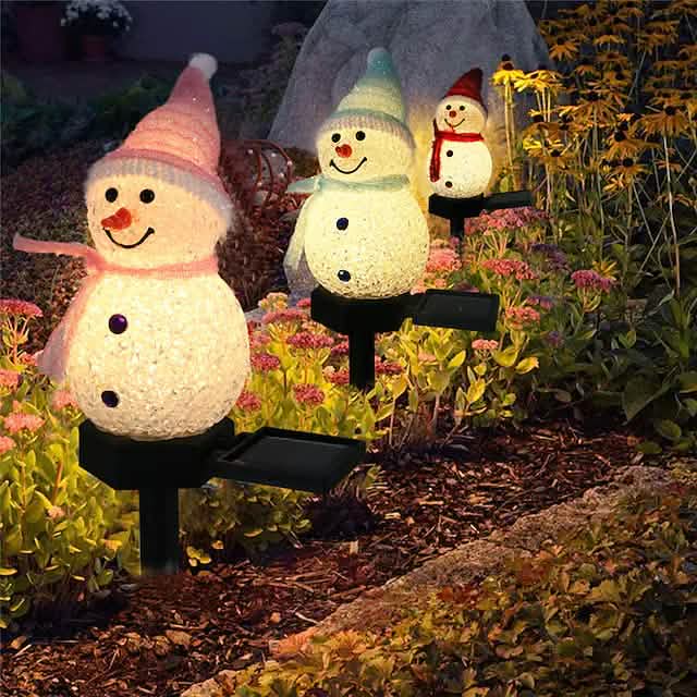Christmas Snowman Light Solar DailySale