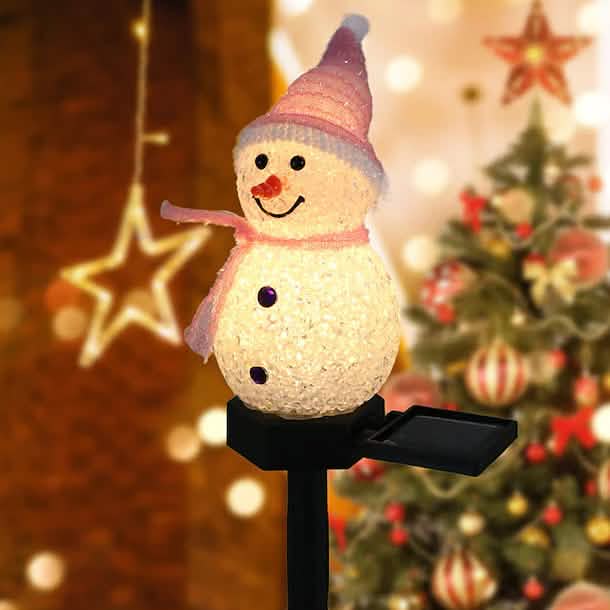 Christmas Snowman Light Solar DailySale