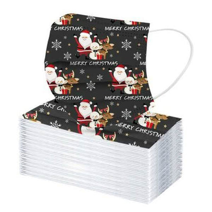 Christmas Special Mask Disposable Dustproof and Breathable Three-layer Protective Cover DailySale
