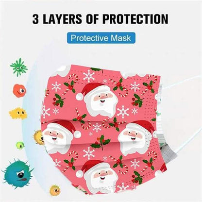 Christmas Special Mask Disposable Dustproof and Breathable Three-layer Protective Cover DailySale