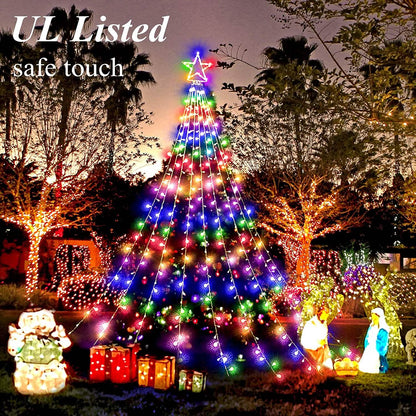 Christmas String Lights with 317 LED Star Hanging Twinkle Fairy Curtain Lights DailySale