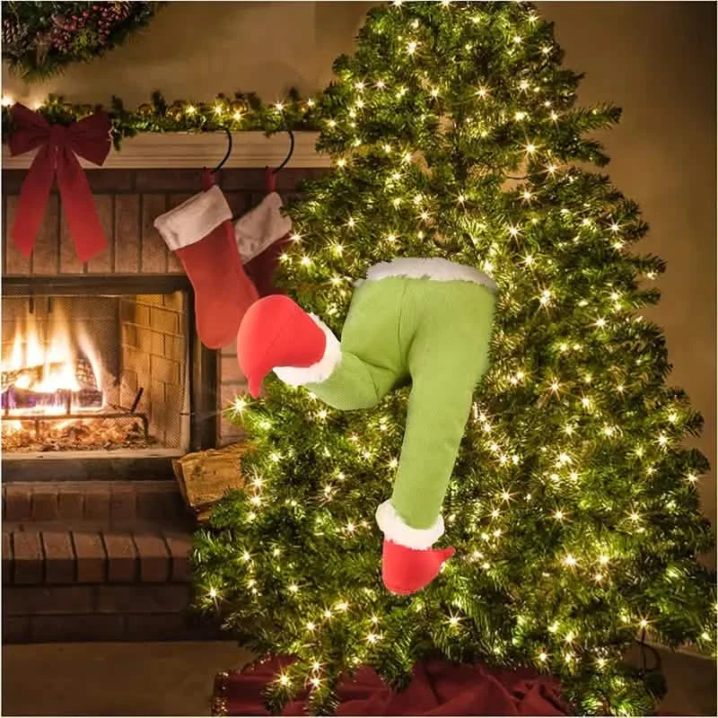 Christmas Thief Stole Burlap Pose DailySale