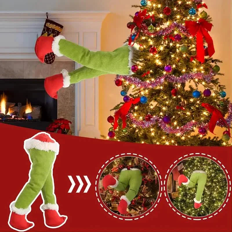 Christmas Thief Stole Burlap Pose DailySale