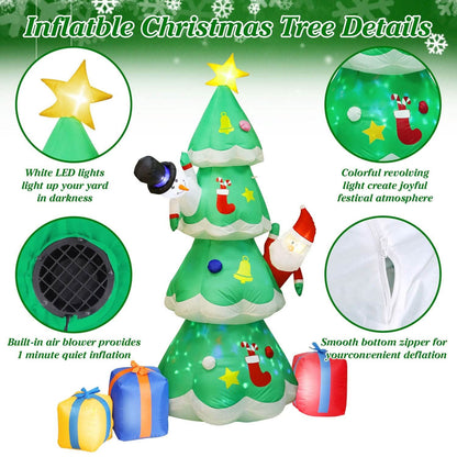 Christmas Tree Inflatable Decoration with LED Light Built-in Air Blower DailySale