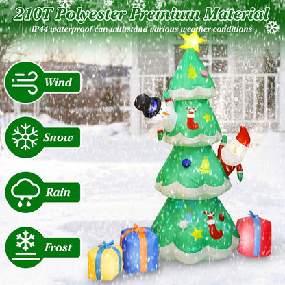 Christmas Tree Inflatable Decoration with LED Light Built-in Air Blower DailySale