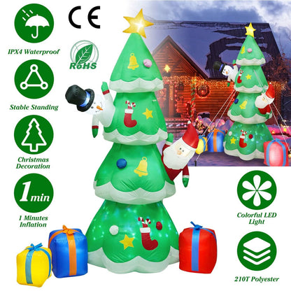 Christmas Tree Inflatable Decoration with LED Light Built-in Air Blower DailySale