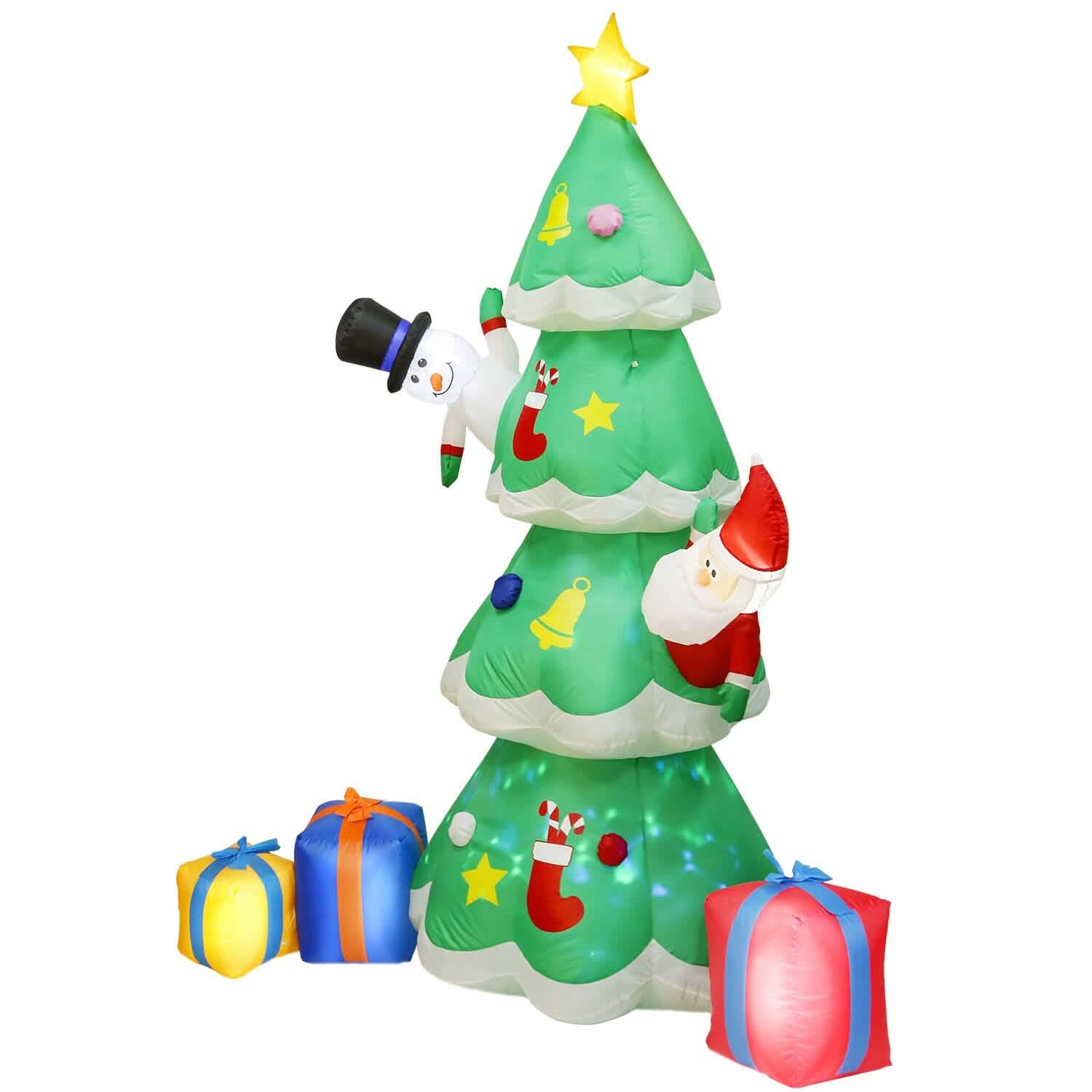 Christmas Tree Inflatable Decoration with LED Light Built-in Air Blower DailySale