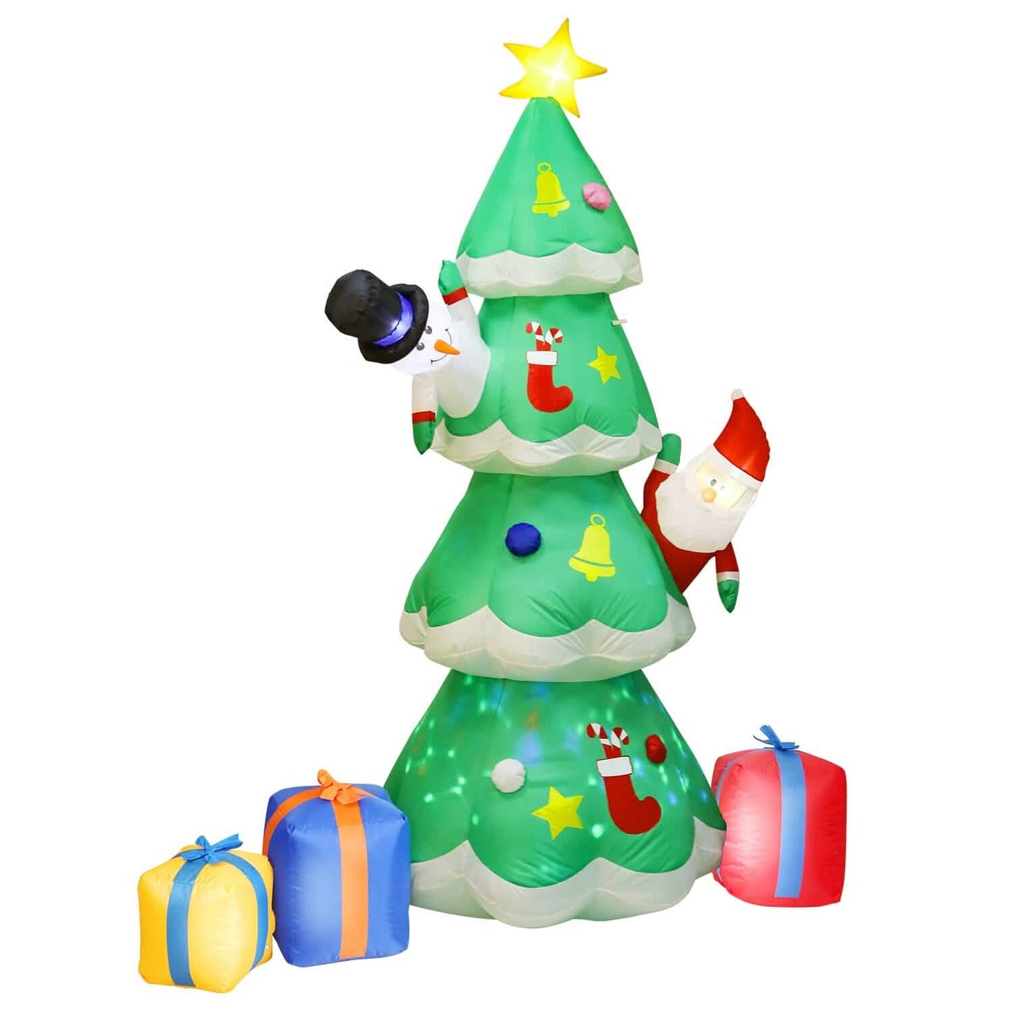 Christmas Tree Inflatable Decoration with LED Light Built-in Air Blower DailySale