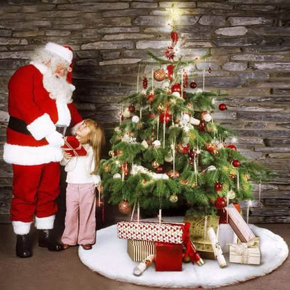 Christmas Tree Skirt Plush Lovely Decorations DailySale