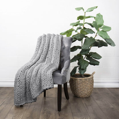 Chunky Knit Throw Blanket DailySale