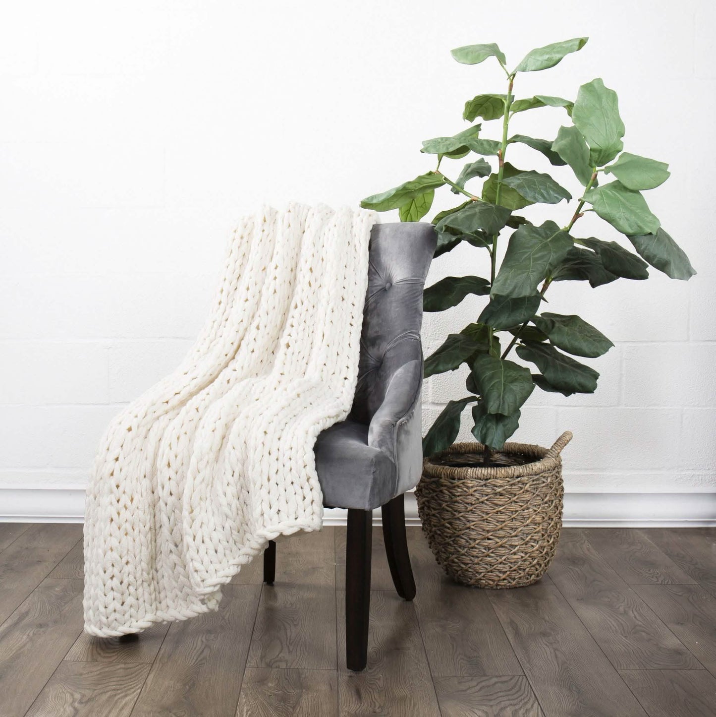 Chunky Knit Throw Blanket DailySale