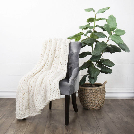 Chunky Knit Throw Blanket DailySale