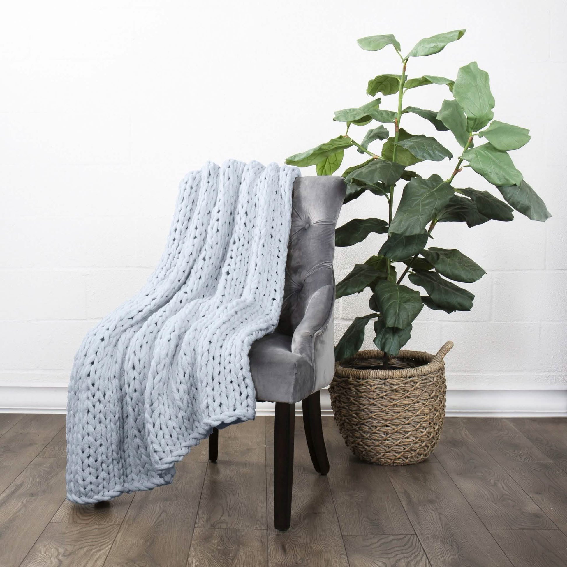 Chunky Knit Throw Blanket DailySale
