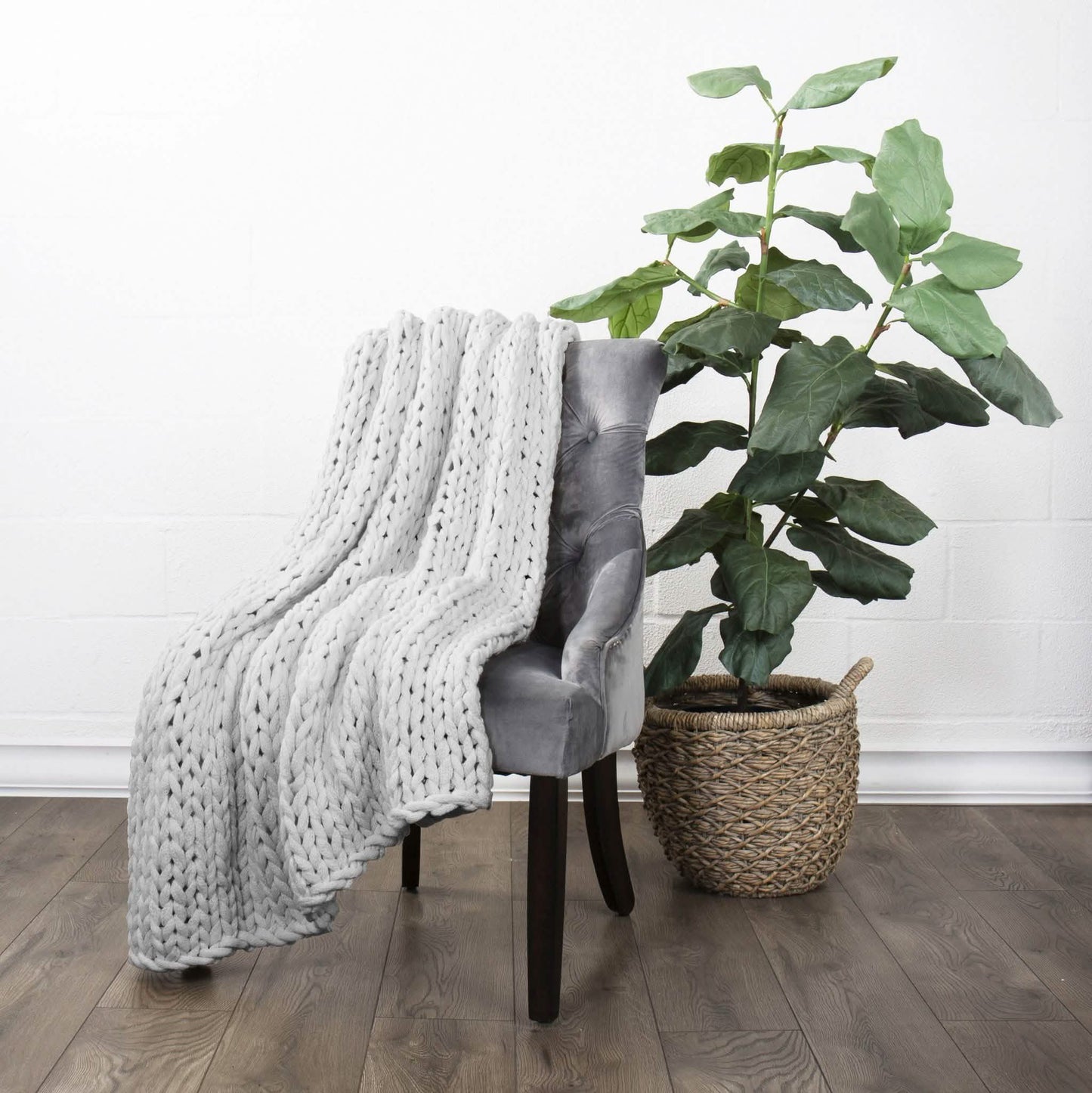 Chunky Knit Throw Blanket DailySale