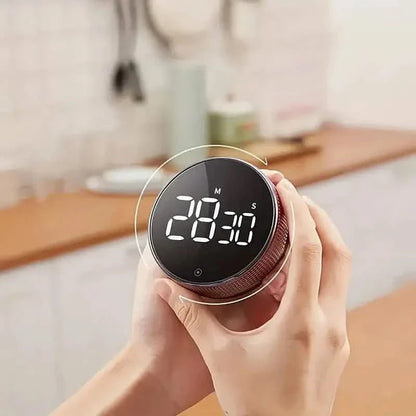 Circular Kitchen Timer - Battery Powered, ABS Material, ≤36V Operating Voltage, 0.01 Accuracy, No Laser Function DailySale