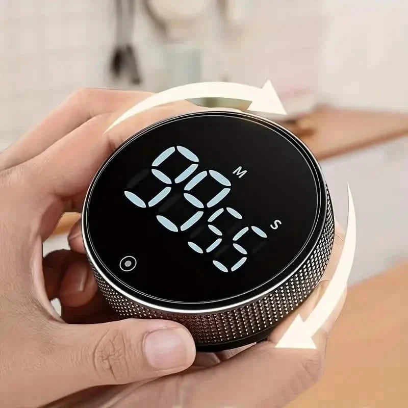 Circular Kitchen Timer - Battery Powered, ABS Material, ≤36V Operating Voltage, 0.01 Accuracy, No Laser Function DailySale