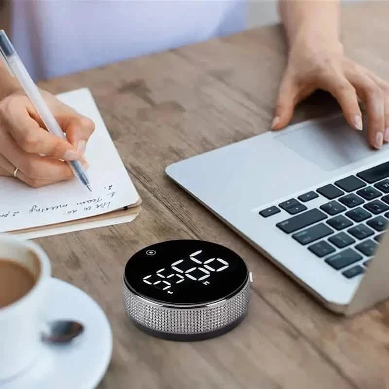 Circular Kitchen Timer - Battery Powered, ABS Material, ≤36V Operating Voltage, 0.01 Accuracy, No Laser Function DailySale