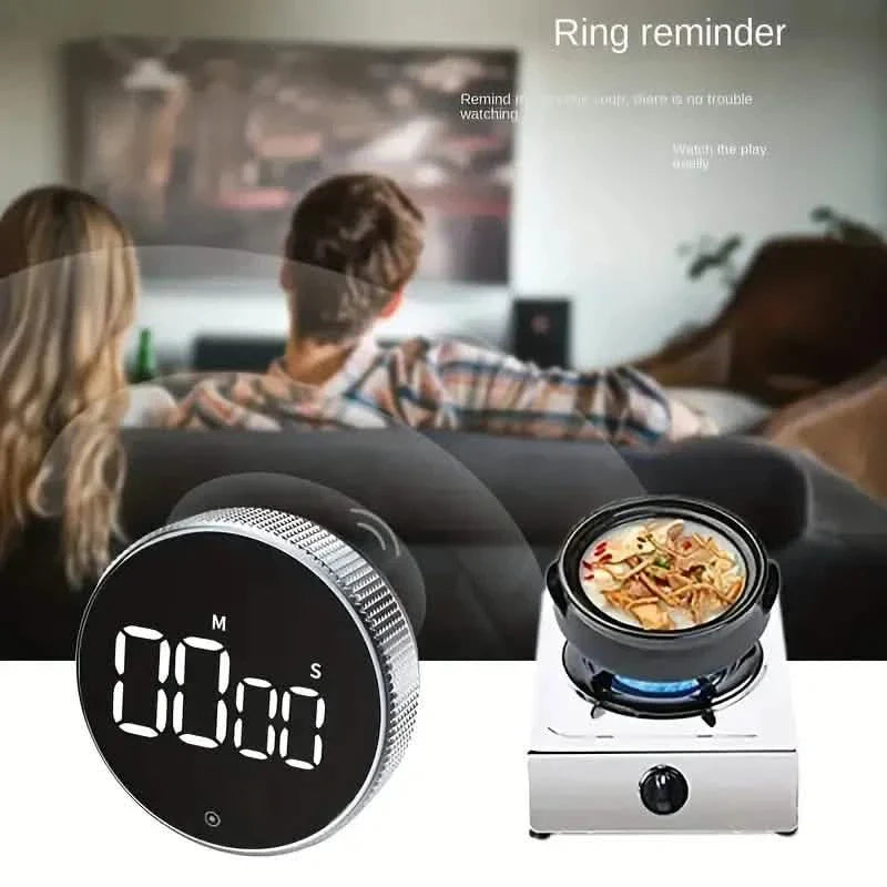 Circular Kitchen Timer - Battery Powered, ABS Material, ≤36V Operating Voltage, 0.01 Accuracy, No Laser Function DailySale