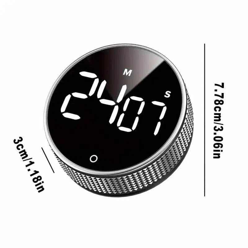 Circular Kitchen Timer - Battery Powered, ABS Material, ≤36V Operating Voltage, 0.01 Accuracy, No Laser Function DailySale
