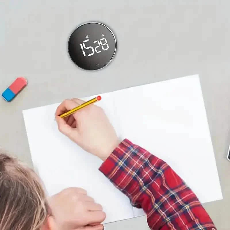 Circular Kitchen Timer - Battery Powered, ABS Material, ≤36V Operating Voltage, 0.01 Accuracy, No Laser Function DailySale
