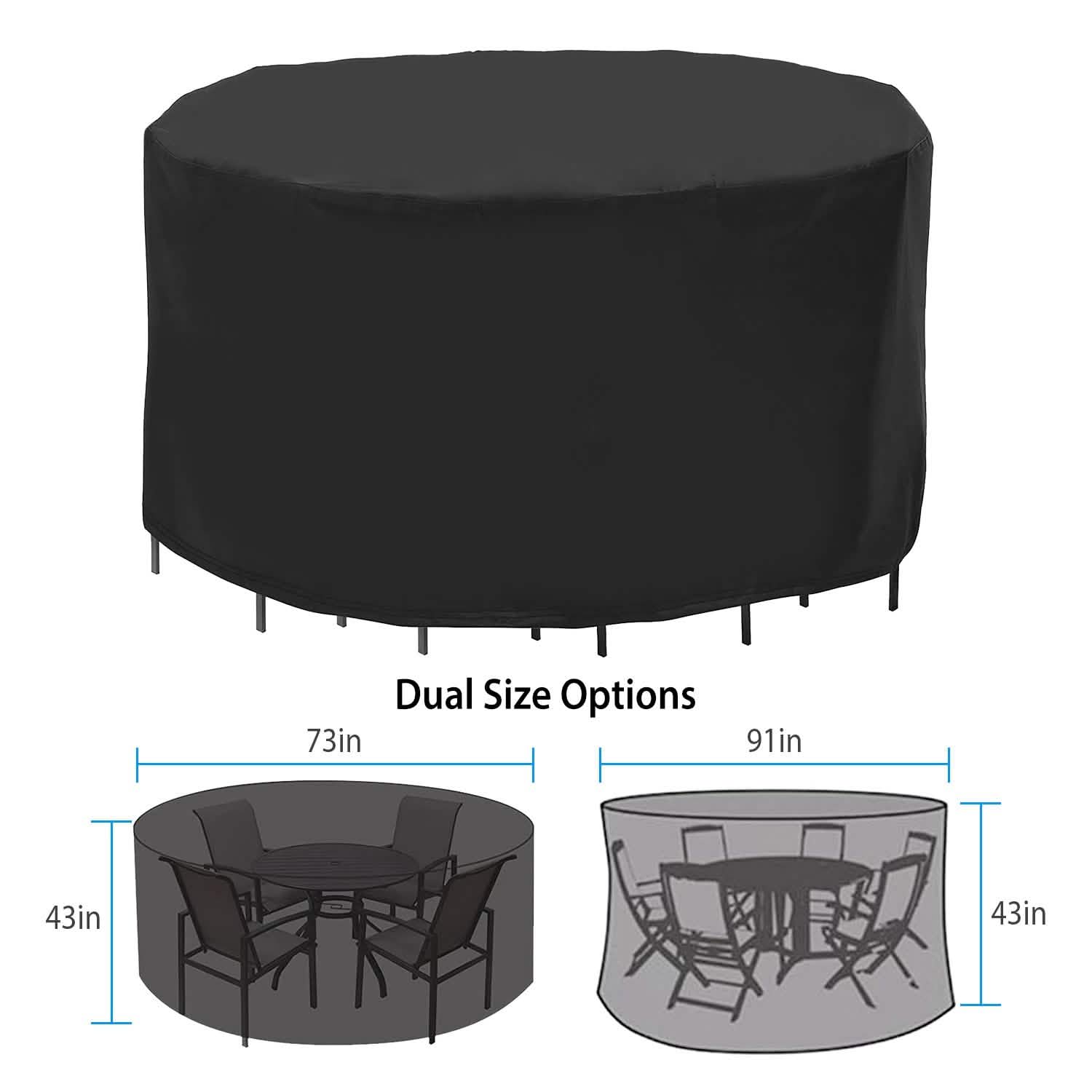 Circular Table Cover Outdoor Furniture Protector DailySale