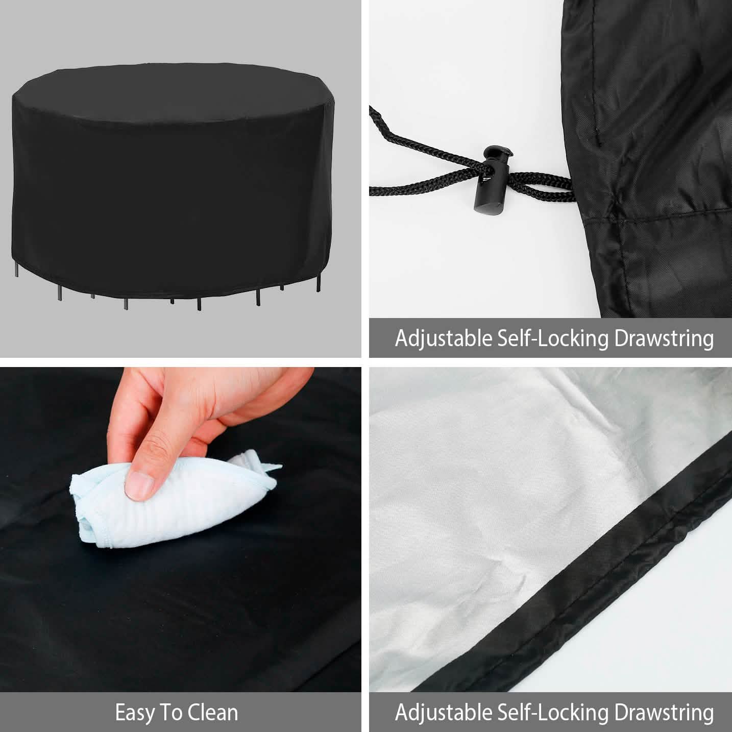Circular Table Cover Outdoor Furniture Protector DailySale
