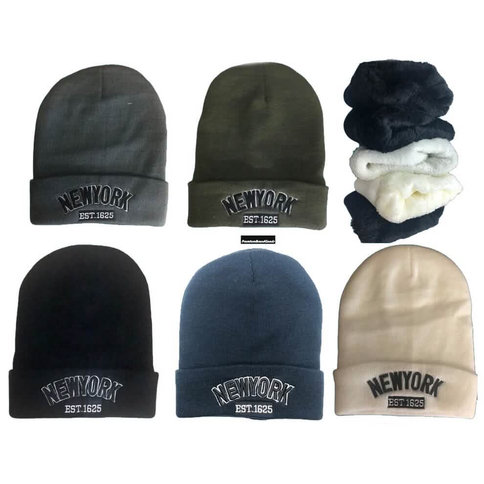 Classic NY Winter Hat Beanies with Thick Fur DailySale