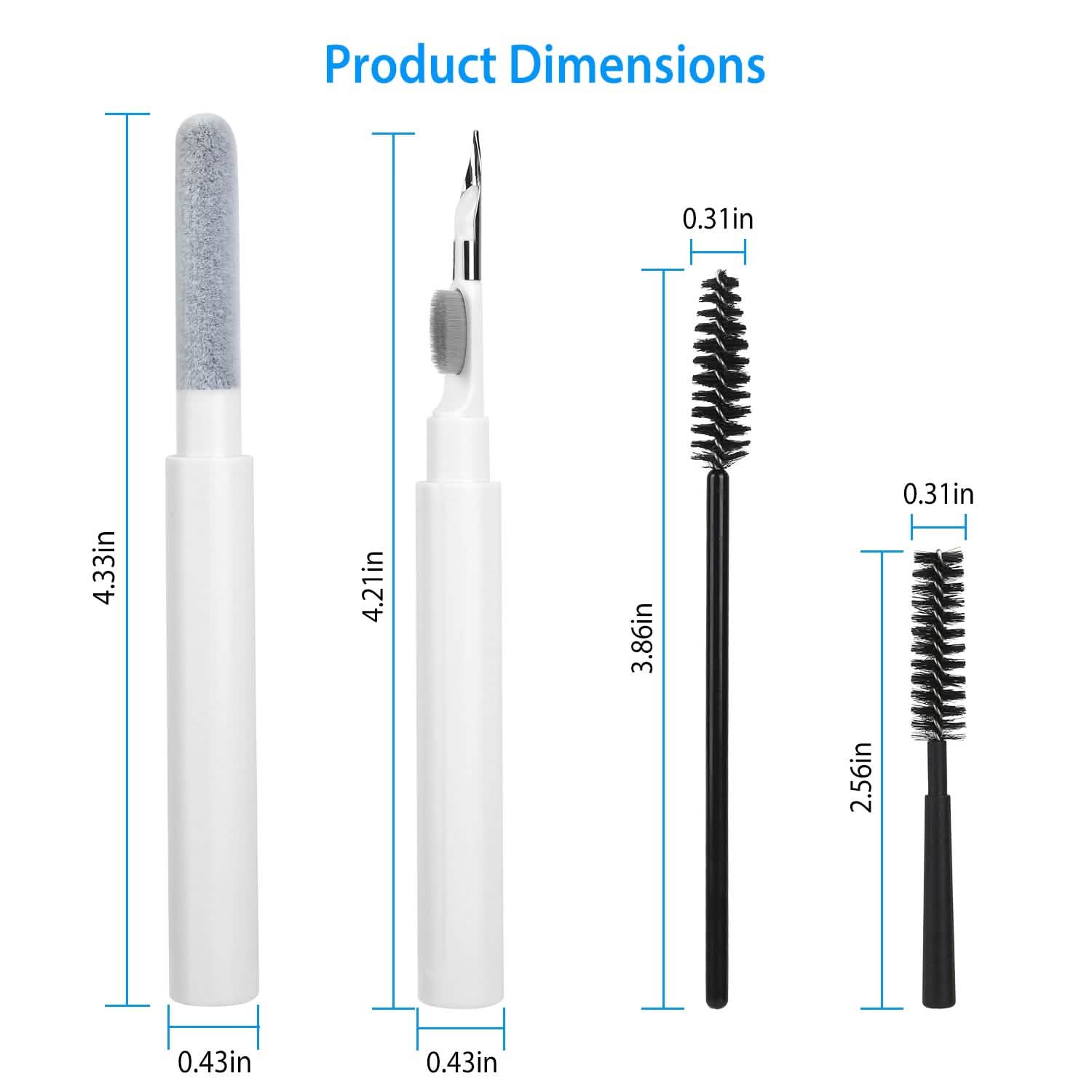 Cleaning Kit For Airpods, Charging Case, Camera, Phone Cleaner Pen Long and Short Fluff Brush DailySale