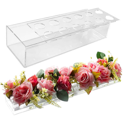 Clear Acrylic Flower Vase for Table Decoration Modern Flower Holder DailySale