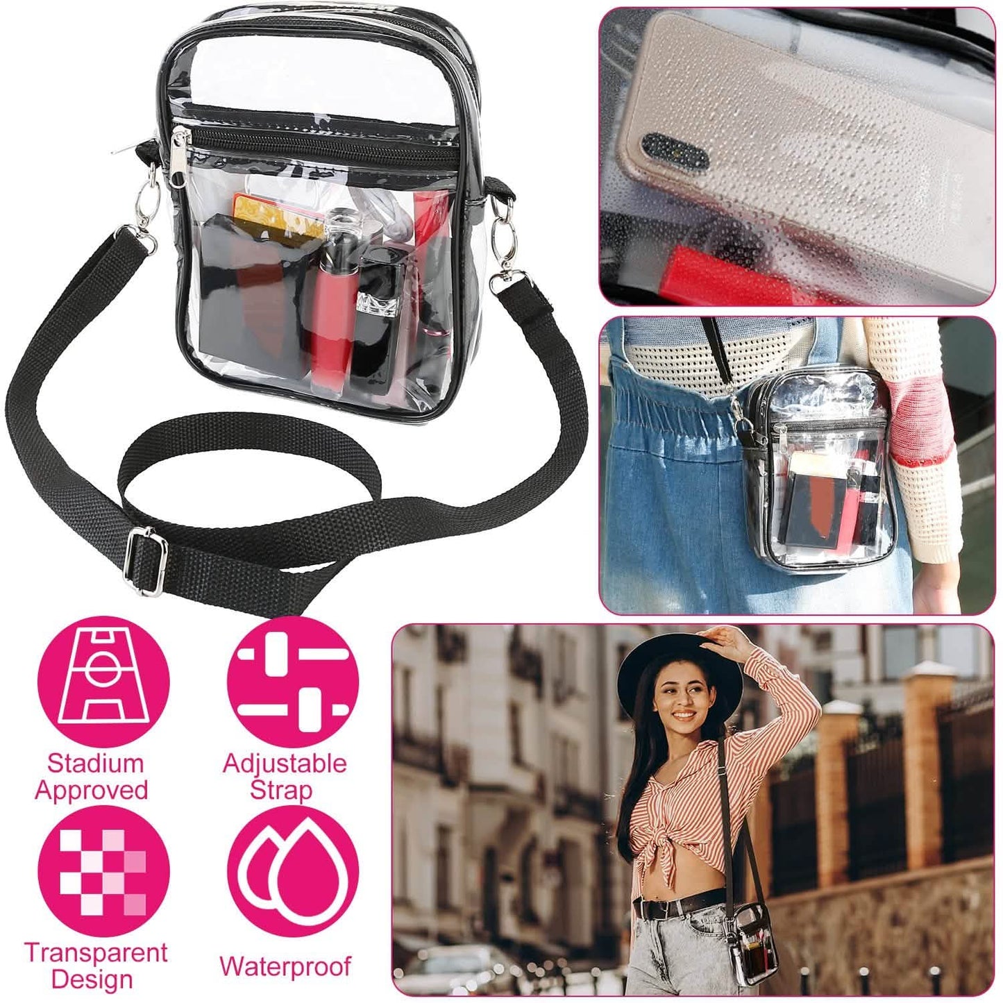 Clear Crossbody Bag Stadium Approved DailySale