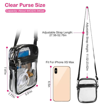 Clear Crossbody Bag Stadium Approved DailySale