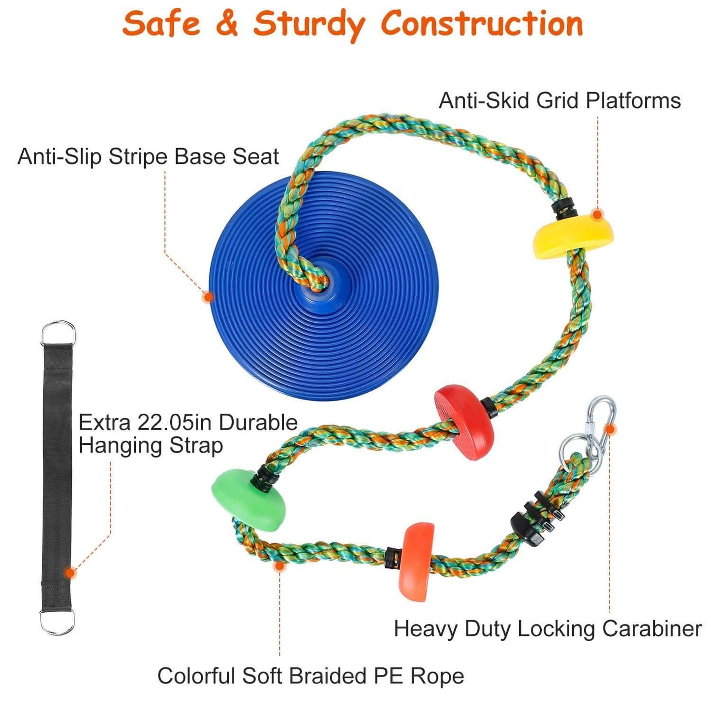 Climbing Rope Tree Swing Toy DailySale