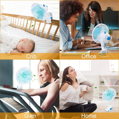 Clip-On 2 Speeds Quiet Clamp Fan DailySale