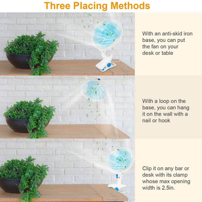 Clip-On 2 Speeds Quiet Clamp Fan DailySale