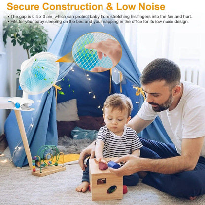 Clip-On 2 Speeds Quiet Clamp Fan DailySale