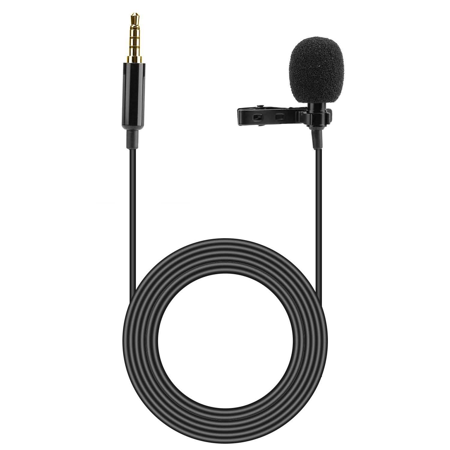 Clip On Microphone Hands Free Lavalier Lapel Mic DailySale