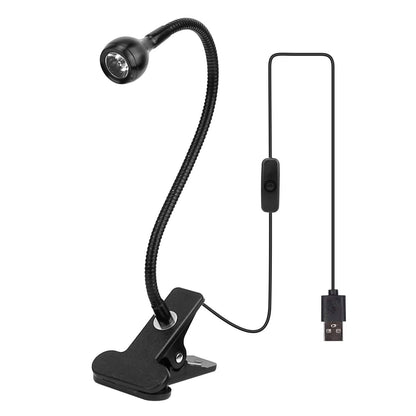Clip On Reading Light USB Desk Clamp Lamp Flexible Gooseneck DailySale