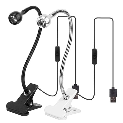 Clip On Reading Light USB Desk Clamp Lamp Flexible Gooseneck DailySale