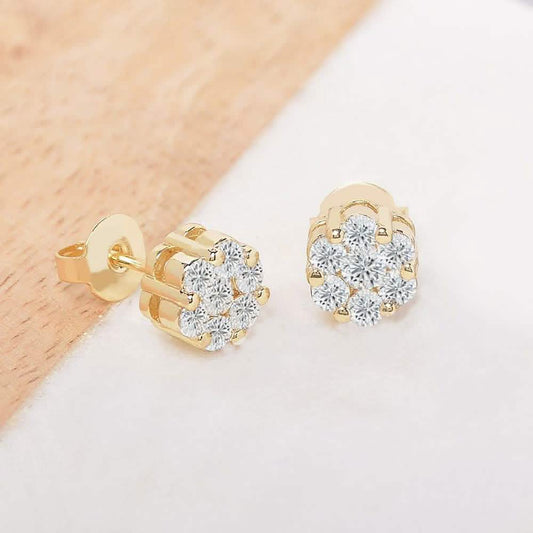 Cluster Flower Stud Earrings DailySale