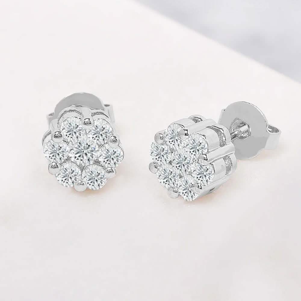 Cluster Flower Stud Earrings DailySale