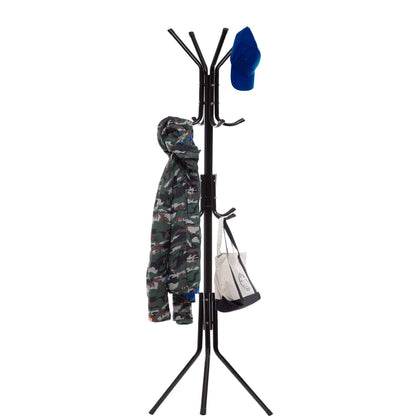 Coat & Hat Metal Rack Hanger Organizer Hooks with Stand DailySale